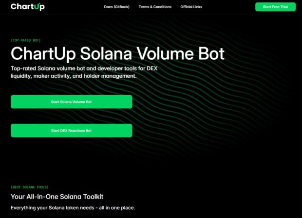 ChartUp Sol Volume Bot platform